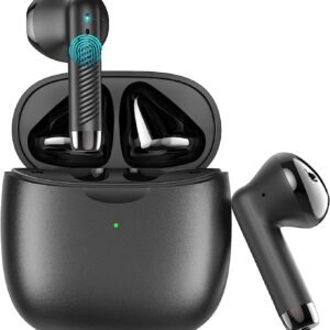 Wireless Earbuds, Bluetooth 5.3 Earbuds Stereo Bass, Bluetooth Headphones in Ear Noise Cancelling Mic, Earphones IP7 Waterproof Sports, 32H Playtime USB C Mini Charging Case Ear Buds for Android iOS